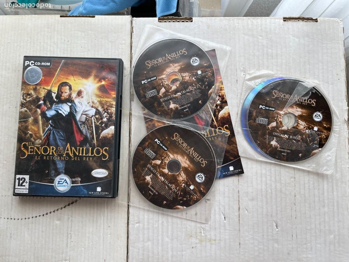 Videojuegos y Consolas: EL SE&Ntilde;OR DE LOS ANILLOS EL RETORNO DEL REY 3 CDS - PC CD ROM KREATEN
