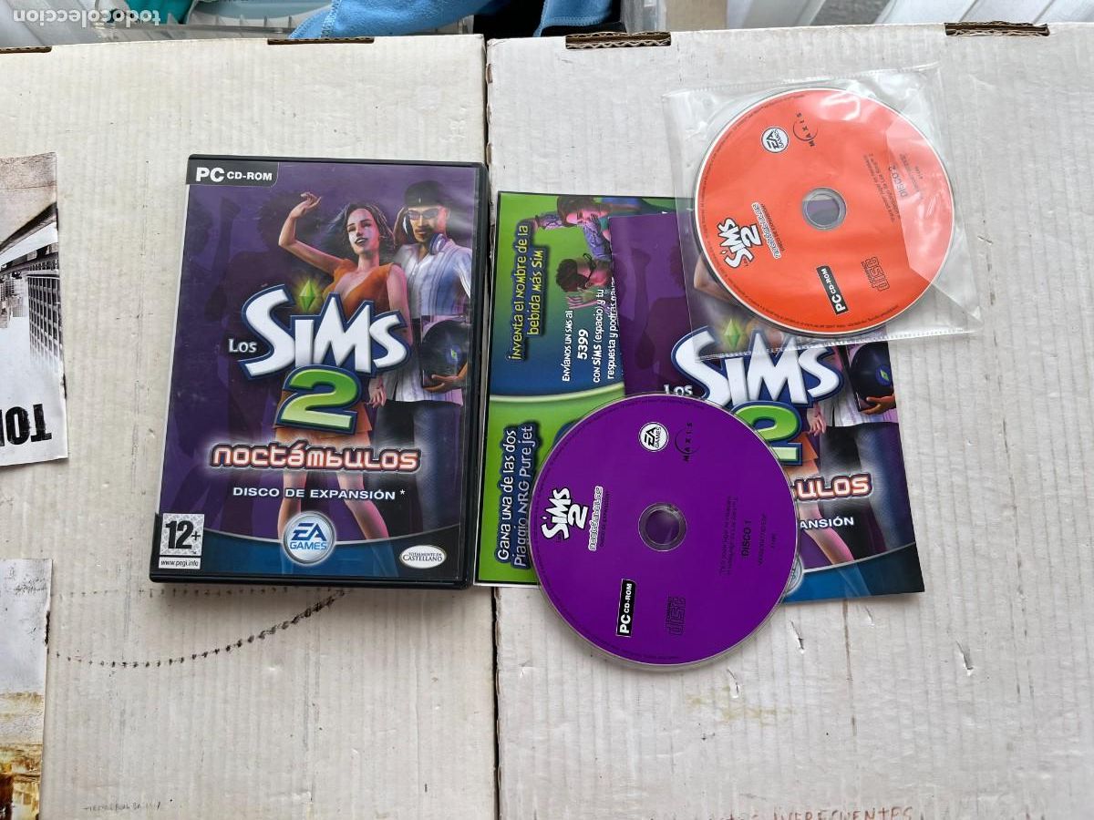 Videojuegos y Consolas: LOS SIMS 2 NOCTAMBULOS - EXPANSION- 2 CDS - PC CD ROM KREATEN