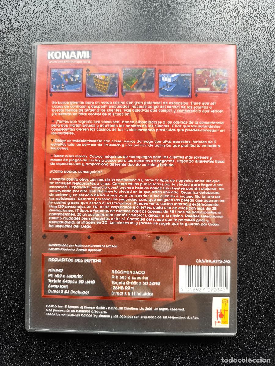 Videojuegos y consolas: Casino Inc PC CD-ROM Konami - Foto 3