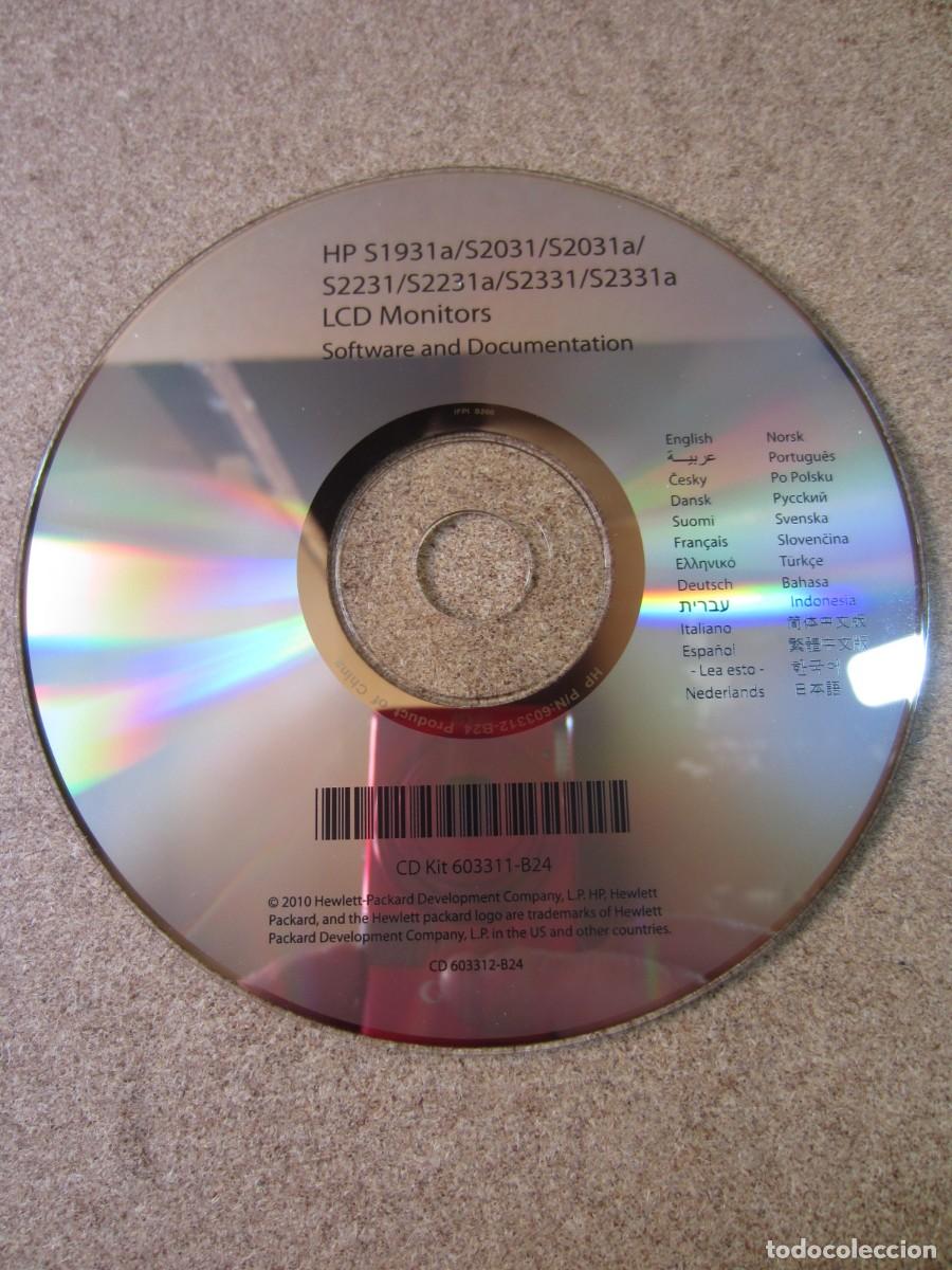 Videojuegos y Consolas: Disco CD Instalaci&oacute;n Drivers Monitor HP S1931a S2031 S2031a S2231 S2231a S2331 S2331a