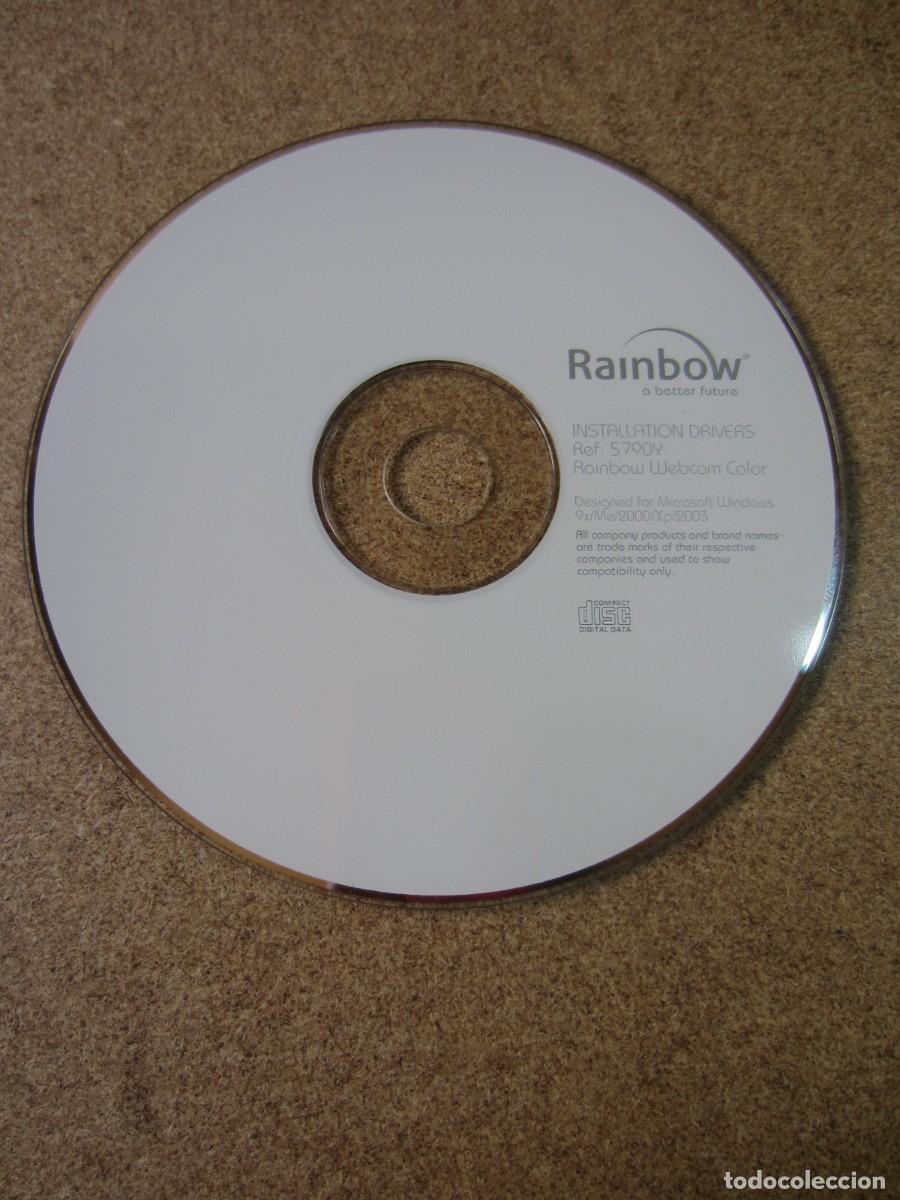 Videospiele und Konsolen: Disco CD Instalaci&oacute;n Drivers Webcam Color Rainbow Ref. 5790Y