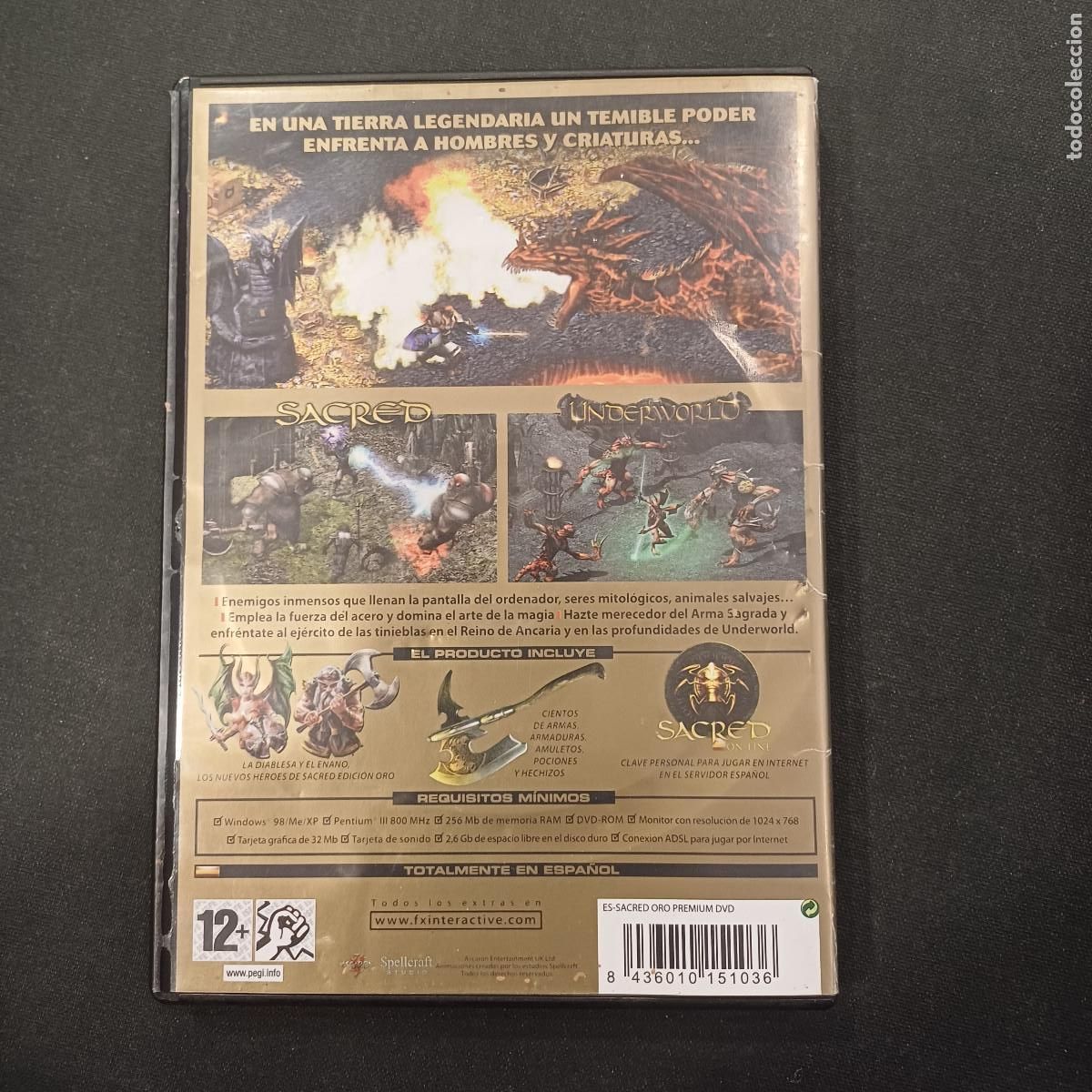 Videojuegos y consolas: SACRED/EDICION ORO/PC POSTER+MANUAL. - Foto 3