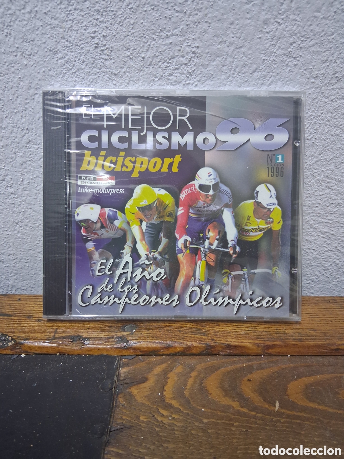 Videojuegos y Consolas: Juego pc ordenador CD rom El mejor ciclismo 96 1996 bicisport el a&ntilde;o de los campeones ol&iacute;mpicos