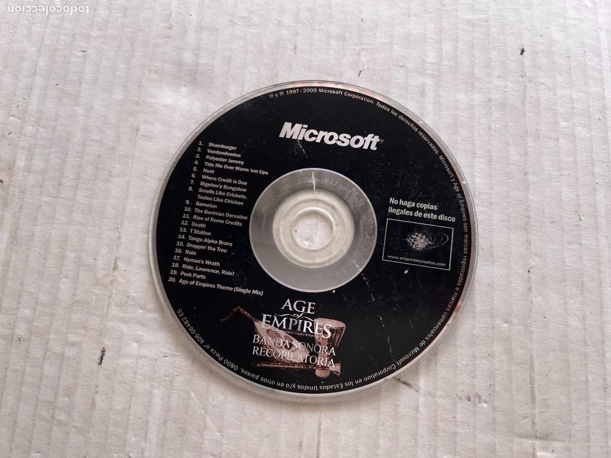 Videojuegos y Consolas: AGE OF EMPIRES BANDA SONOCORA RECOPILATORIA - PC CD ROM KREATEN