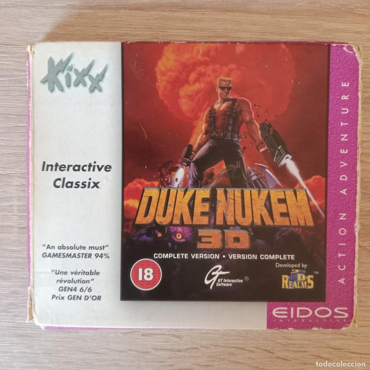 Videojuegos y Consolas: DUKE NUKEM 3D - PC CD ROM - EIDOS KIXX - MANUAL CASTELLANO Y PORTUGU&Eacute;S - A&Ntilde;O 1996.
