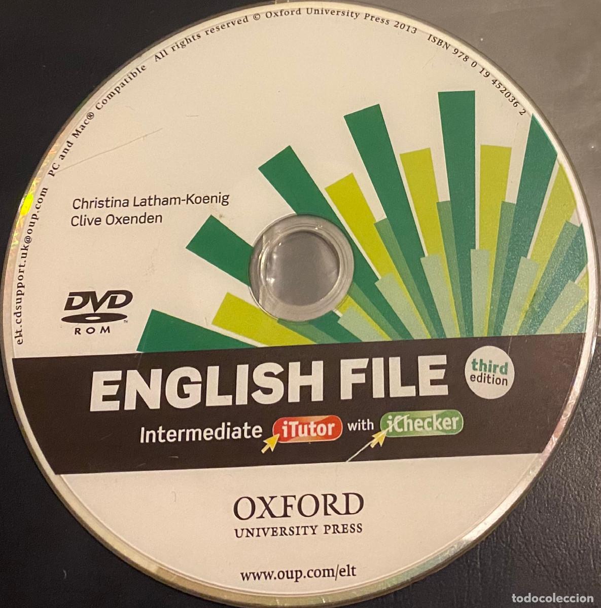 Videojuegos y consolas: 'English File' DVD-ROM interactivo con actividades para aprender ingl&eacute;s. En funda transparente.