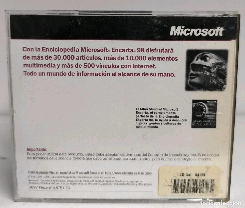 Videojuegos y consolas: ENCICLOPEDIA MICROSOFT ENCARTA 98 PC - Foto 3