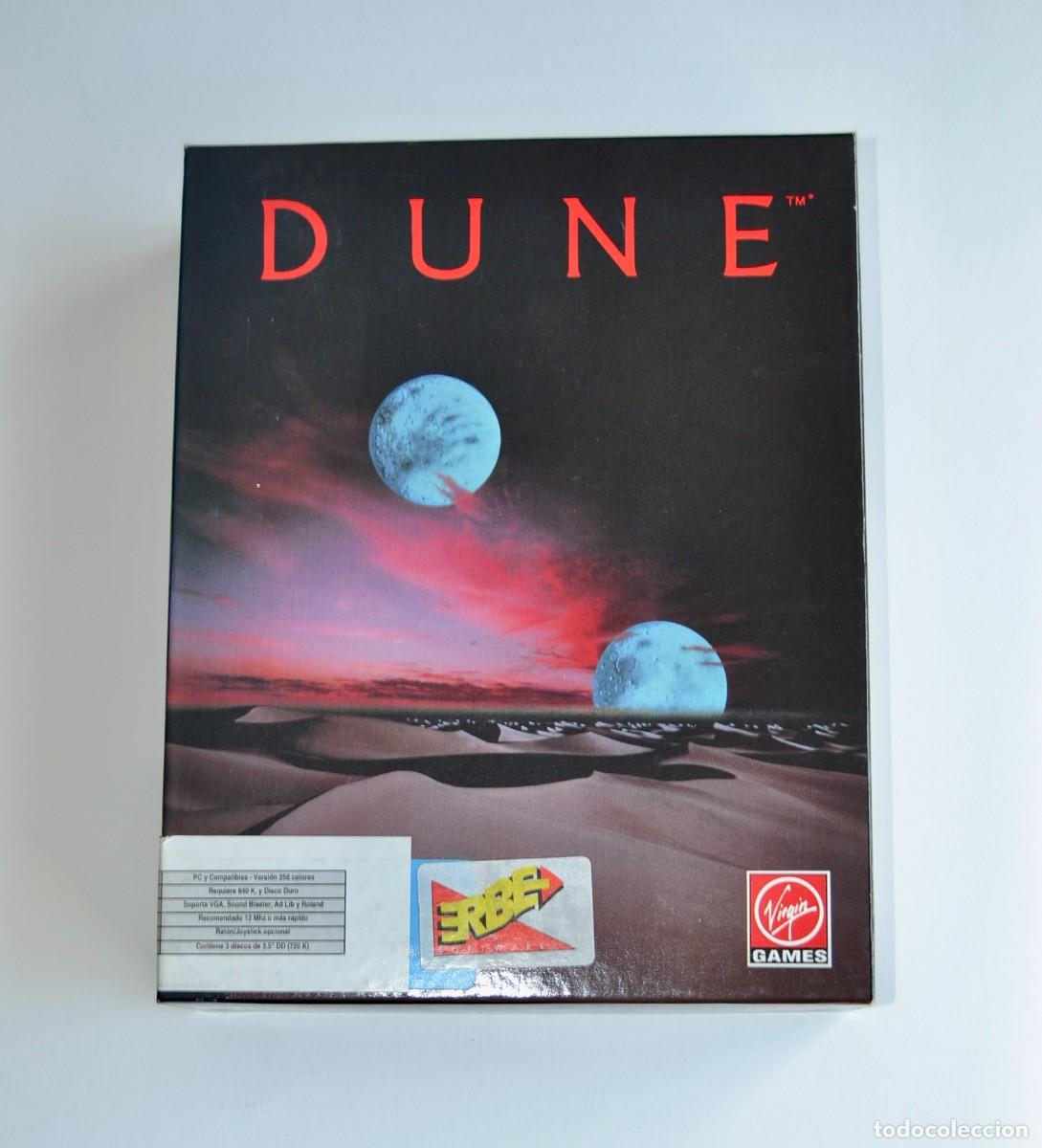 Videojuegos y consolas: Juego vintage para Pc. &rdquo;Dune&rdquo;: Virgin Games. Caja original+3 disquetes. 1992. Raro