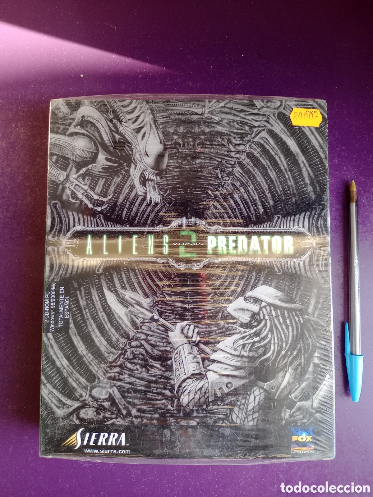 Videojuegos y consolas: ALIENS VS PREDATOR 2 - 2 CD PC ROM SIERRA - WINDOWS 98 - EN ESPA&Ntilde;OL - PRECINTADO