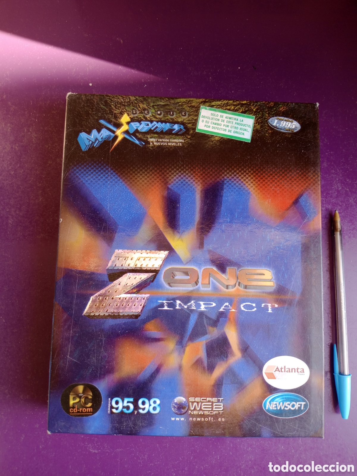 Videojuegos y consolas: ZONE IMPACT - CD PC ROM NEWSOFT SECRET WEB - WINDOWS 95 Y 98 - SIN USO