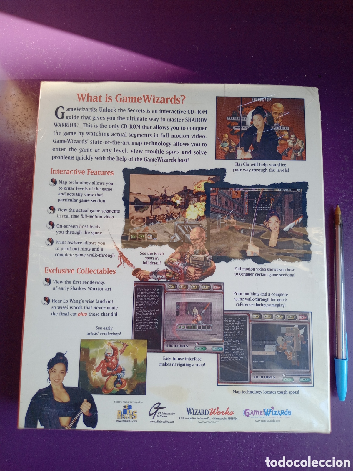 Videojuegos y consolas: SHADOW WARRIOR - UNLOCK THE SECRETS - CD PC ROM WIZARD - WINDOWS 95 PRECINTADO - Foto 2