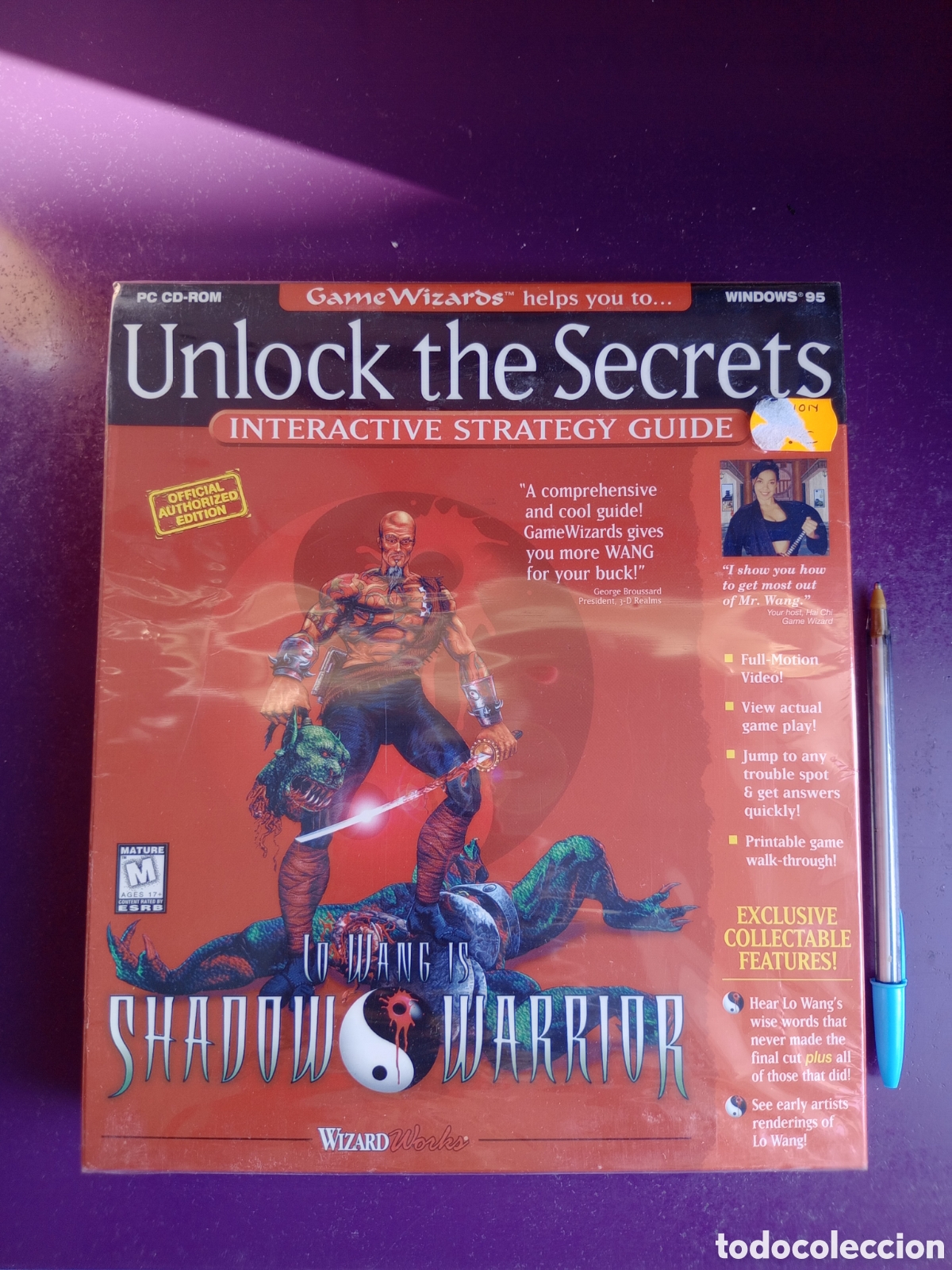 Videojuegos y consolas: SHADOW WARRIOR - UNLOCK THE SECRETS - CD PC ROM WIZARD - WINDOWS 95 PRECINTADO - Foto 1