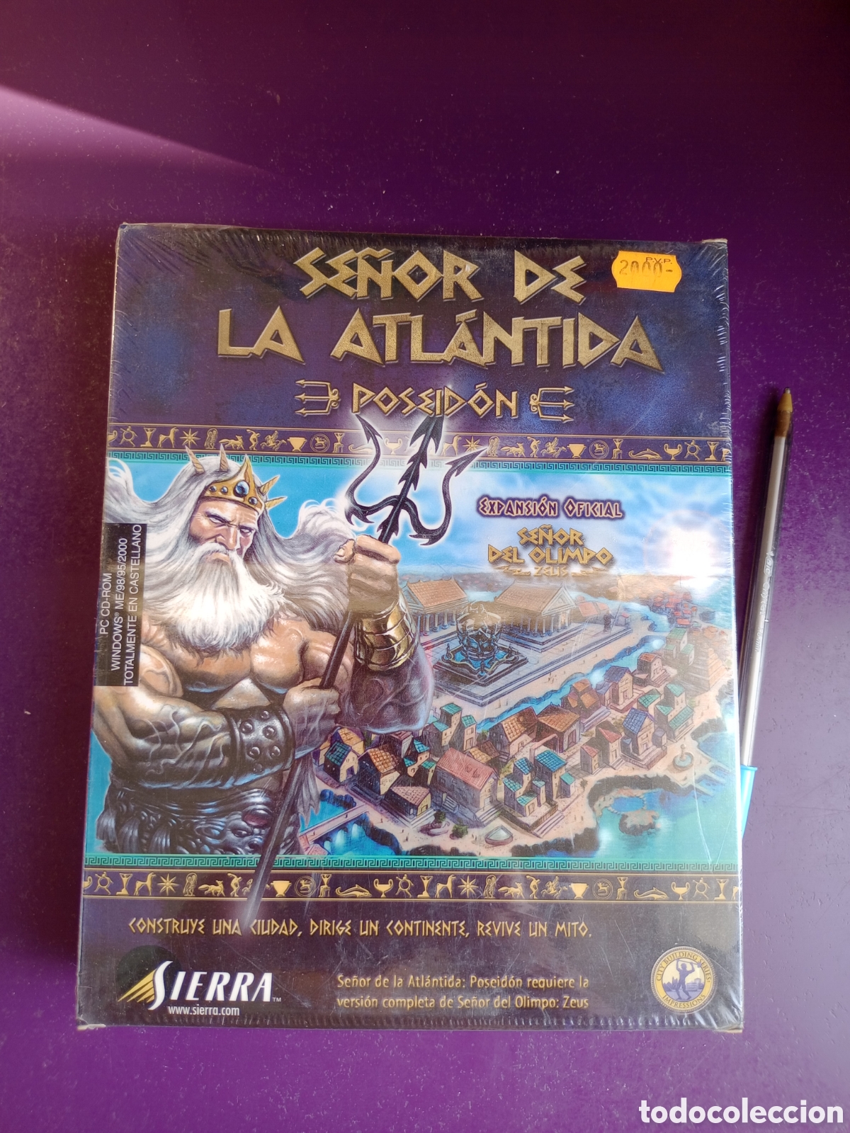 Videojuegos y consolas: SE&Ntilde;OR DE LA ATLANTIDA - POSEIDON - CD PC ROM SIERRA - WINDOWS 98 - 95 - 2000 - PRECINTADO