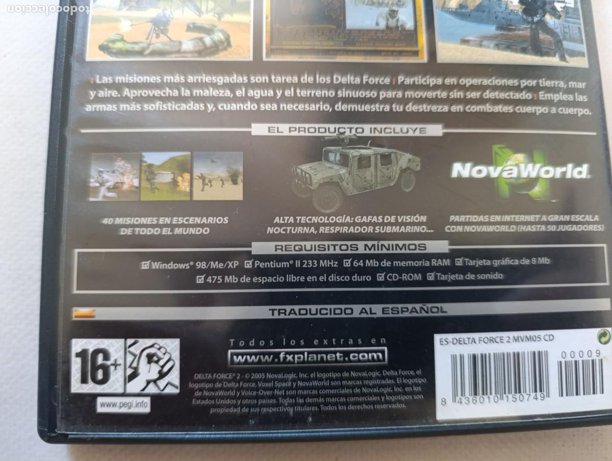 Videojuegos y consolas: PC CD-ROM DELTA FORCE 2 - FX INTERACTIVE (5H) - Foto 4