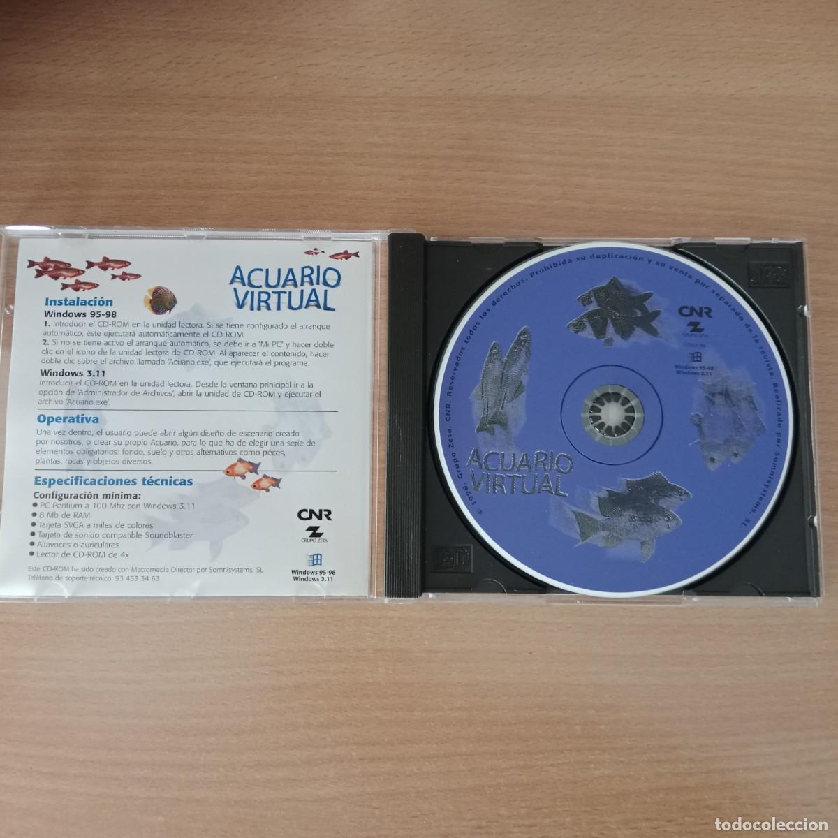 Videojuegos y consolas: ACUARIO VIRTUAL - PC CD ROM - CNR - A&Ntilde;O 1998. - Foto 2