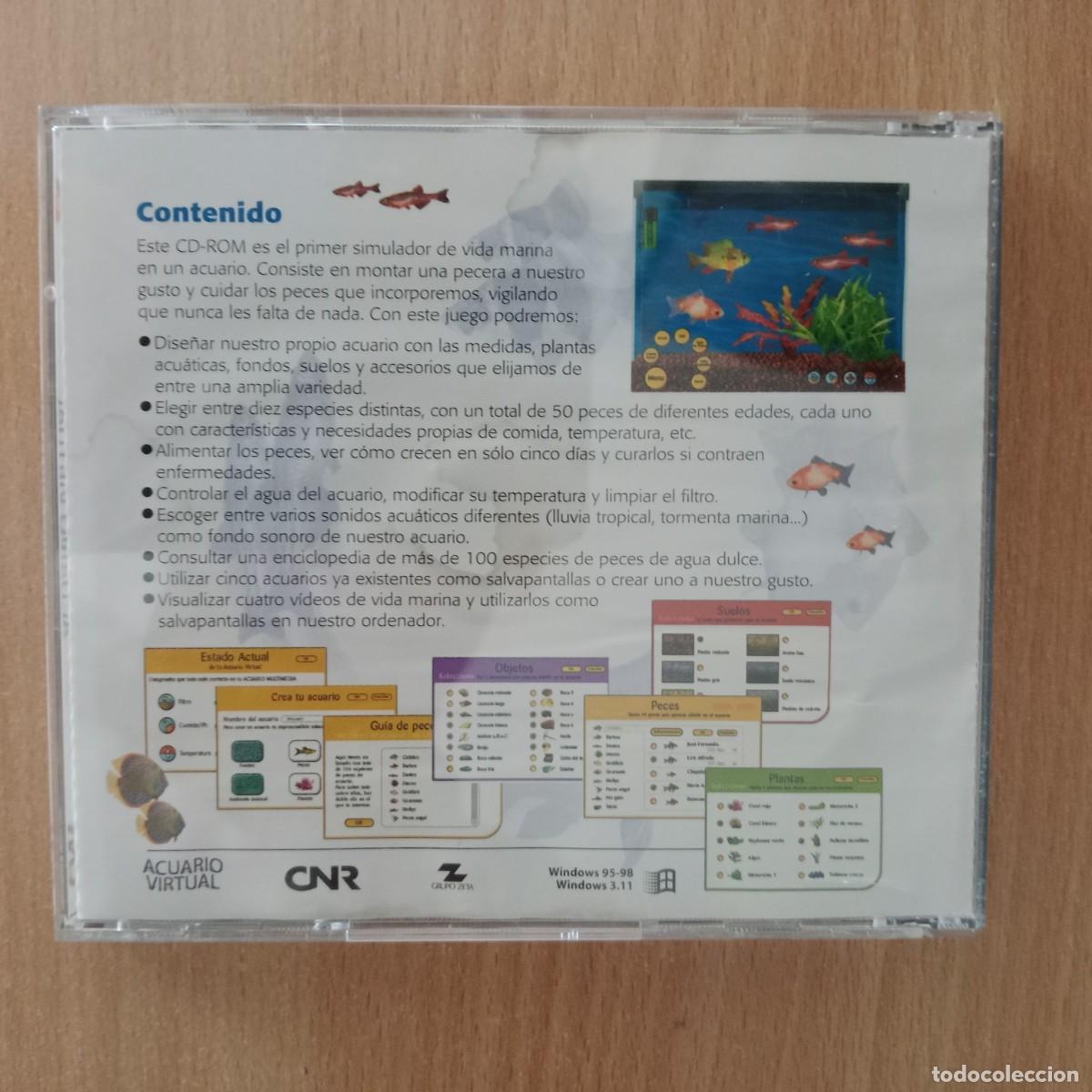 Videojuegos y consolas: ACUARIO VIRTUAL - PC CD ROM - CNR - A&Ntilde;O 1998. - Foto 3