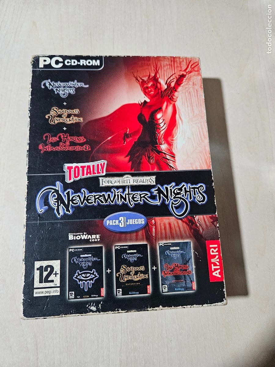 Videojuegos y consolas: NEVERWINTER NIGHTS TOTALLY + SHADOWS OF UNDRENTIDE + LAS HORDAS DE LA INFRAOSCURIDAD PC ATARI