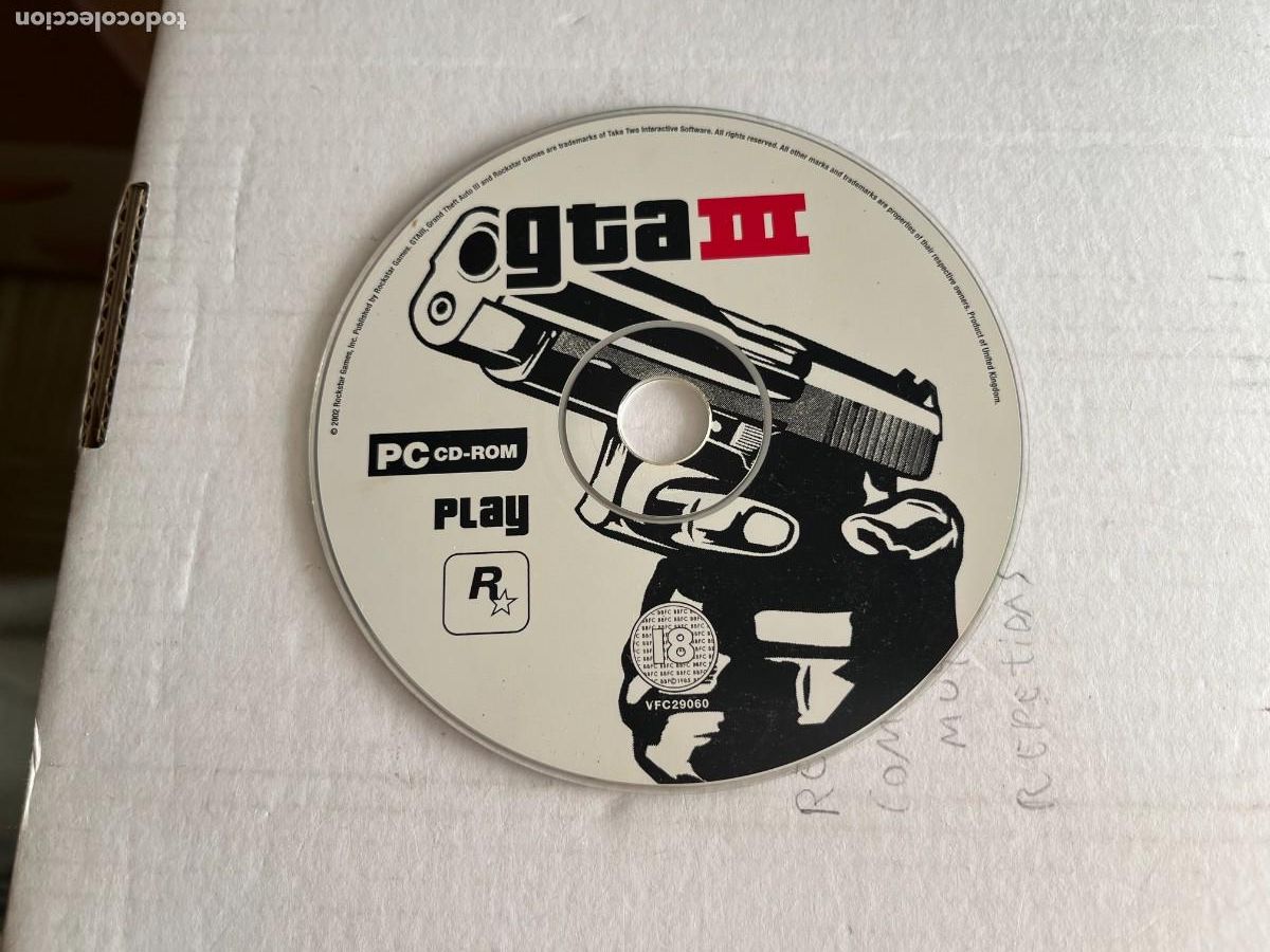 Videojuegos y consolas: GTA III PLAY CD 3 - PC KREATEN