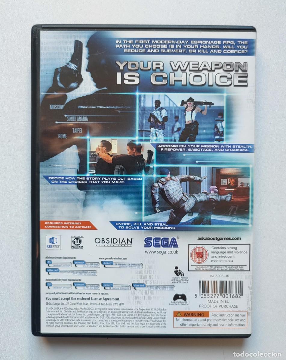 Videojuegos y consolas: Juego PC Alpha Protocol SEGA 2010 Edici&oacute;n Especial Field Guide - Foto 3