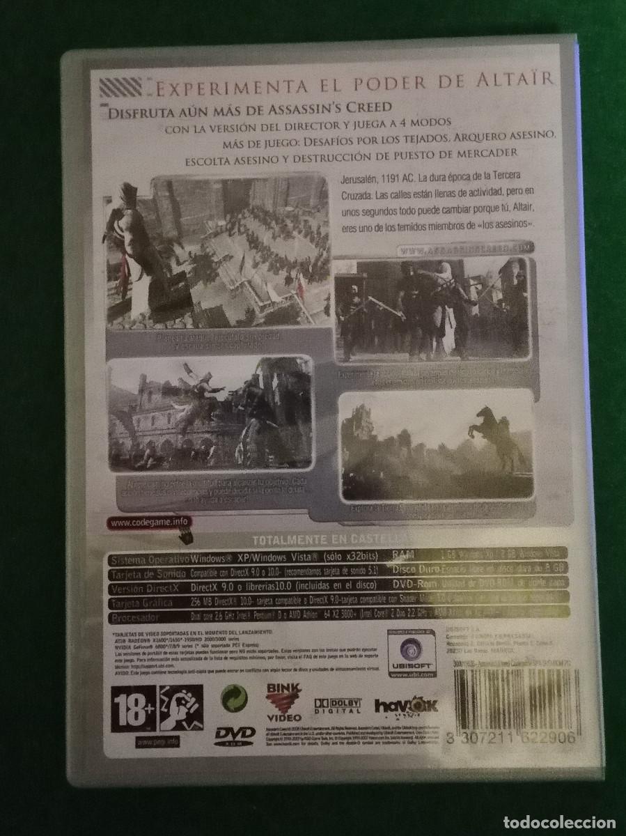 Videojuegos y consolas: ASSASSIN&acute;S (CREED) - UBISOFT - CODEGAME - BINK VIDEO - HAVOK - PC DVD ROM - Foto 2