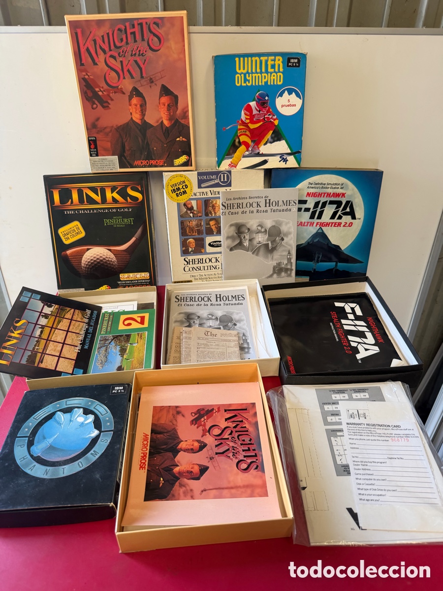 Videojuegos y consolas: Lote cajas PC retro Big Box IBM PC-MicroProse, Sh