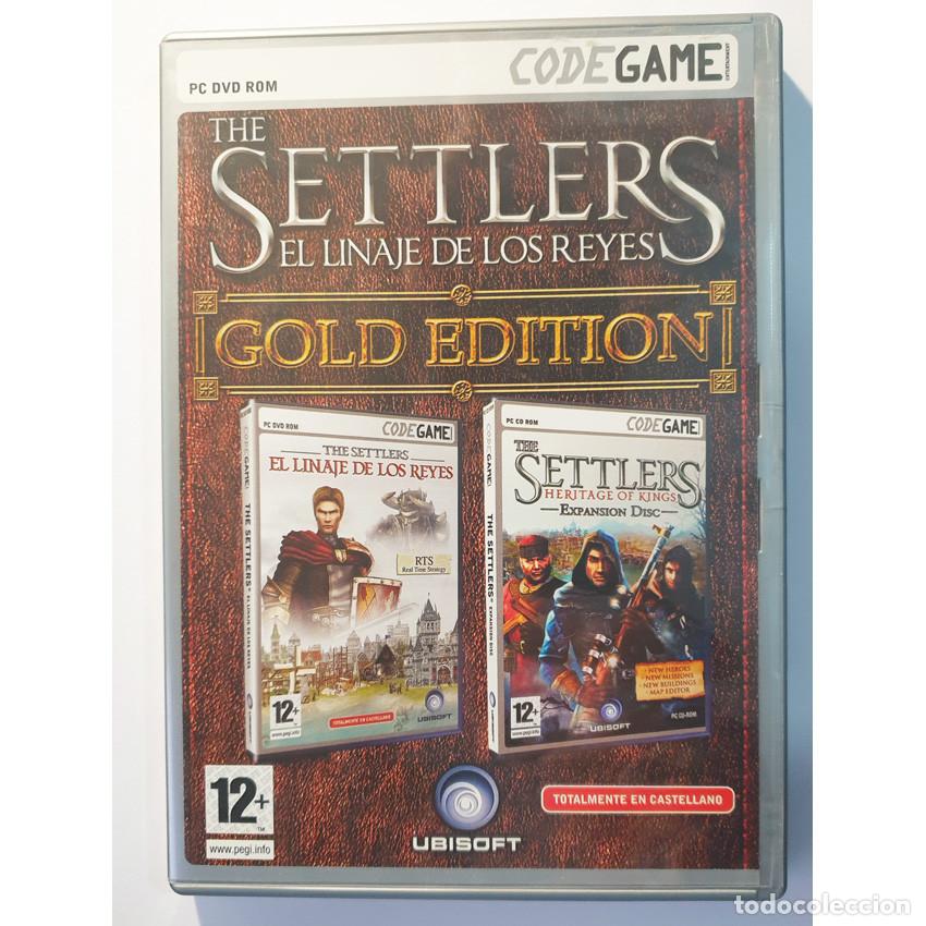 Videojuegos y consolas: THE SETTLERS EL LINAJE DE LOS REYES Gold Edition CODEGAME Ubisoft JUEGO PC DVD Estrategia IMPECABLE