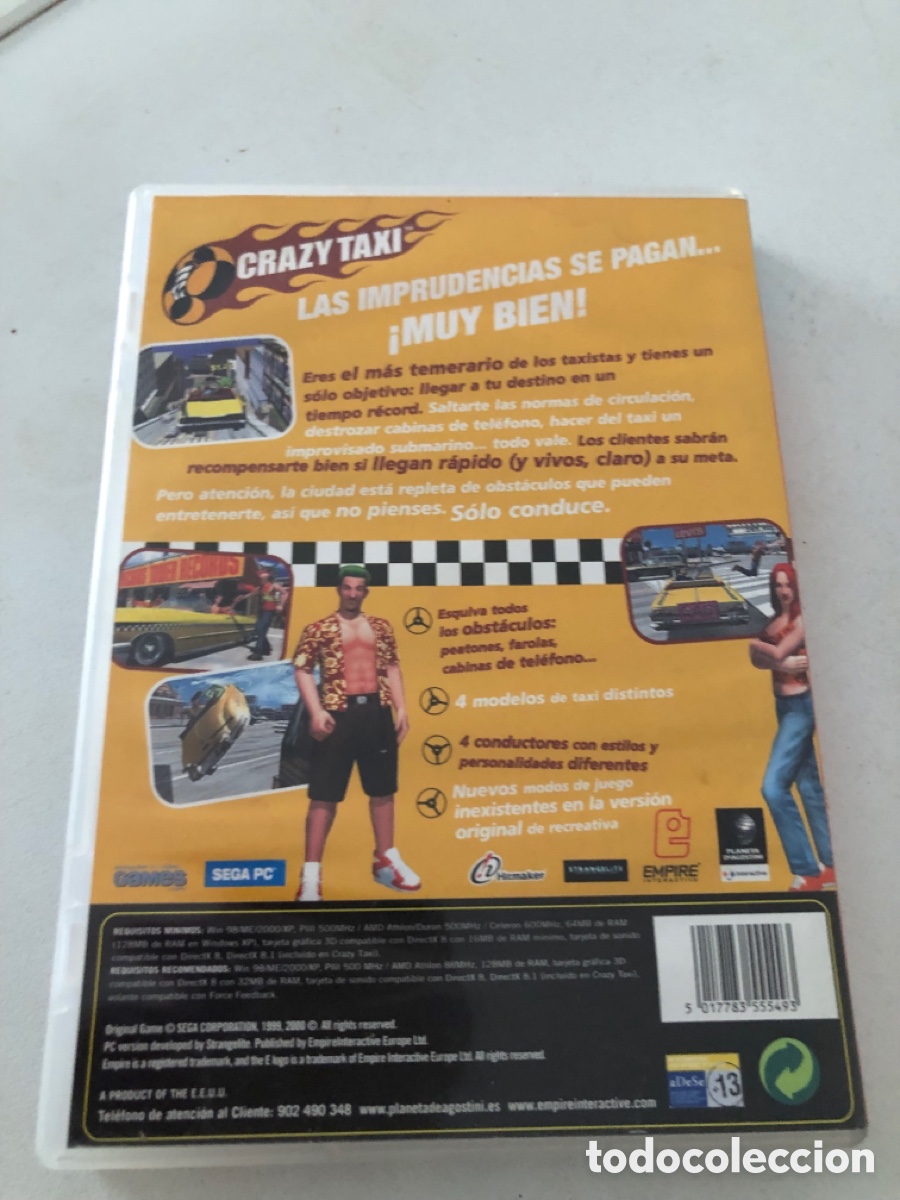 Videojuegos y consolas: Crazy Taxi Sega Pc Cd Rom - Foto 3
