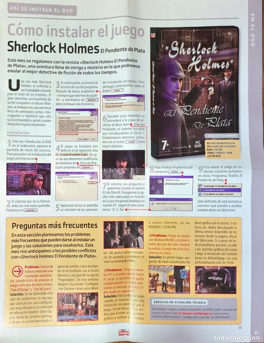 Videojuegos y consolas: Juego PC-DVD Sherlock Holmes. El Pendiente de Plata - Foto 4