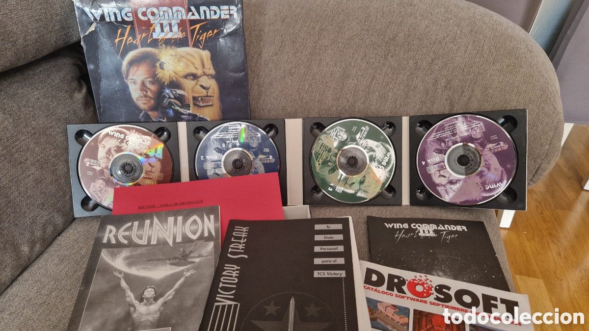 Videojuegos y consolas: Wing Commander III: Heart of the Tiger - Caja Grande Original Espa&ntilde;ola (IBM CD-ROM) - Pieza de Colec