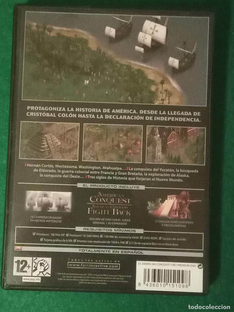 Videojuegos y consolas: American Conquest - Edici&oacute;n Oro - PC DVD ROM - FX Interactive - Game World - CDV. - Foto 2