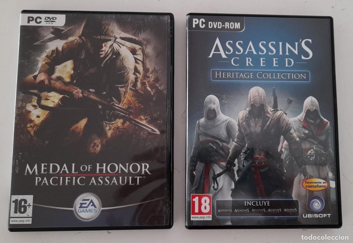 Videospiele und Konsolen: Dos juegos para PC Medal of Honot Pacific Assault Assassins Creed Heritage Collection