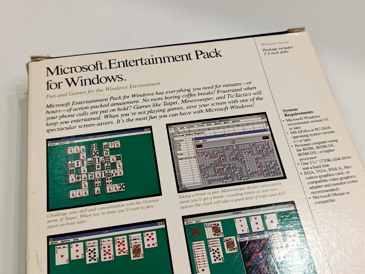 Videojuegos y consolas: MICROSOFT ENTERTAINMENT PACK FOR WINDOWS - MICROSOFT 1990 - EN CAJA ORIGINAL EXCELENTE ESTADO - Foto 8