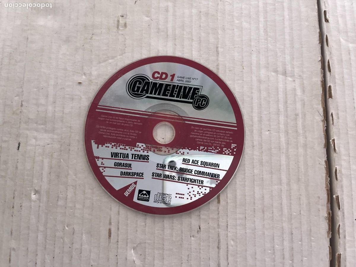 Videojuegos y consolas: GAMELIVE CD 1 PC DEMOS &acute;PC KREATEN