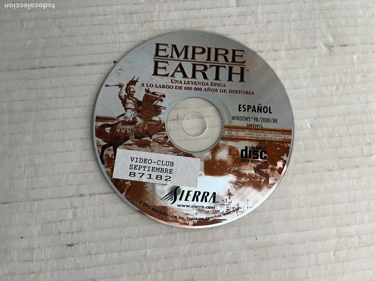 Videojuegos y consolas: EMPIRE EARTH SIERRA ESPA&Ntilde;OL - PC CD DVD ROM KREATEN