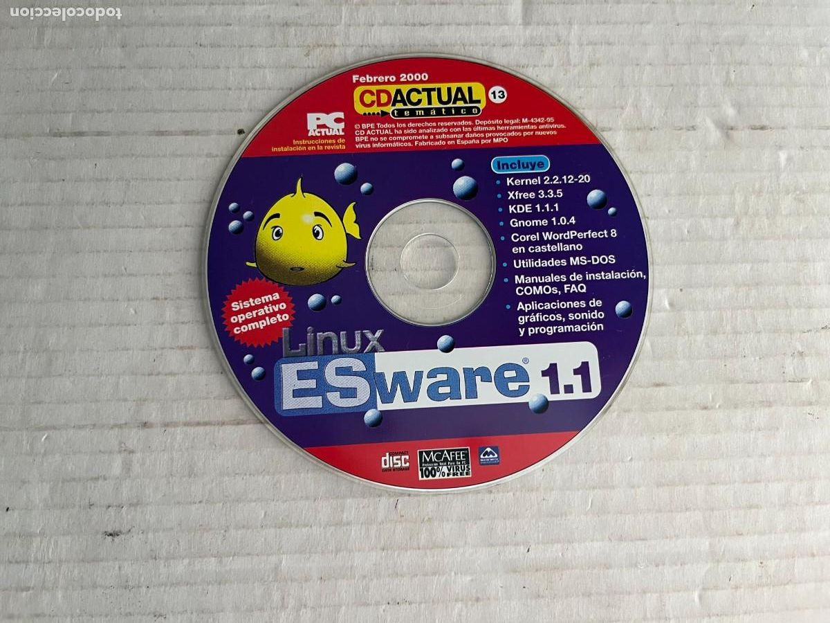 Videojuegos y consolas: LINUX EXWARE 1.1 SISTEMA COMPLETO FEBRERO 2000 PC WORLD PC CD DVD ROM KREATEN