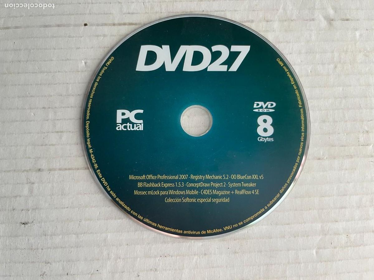 Videojuegos y consolas: DVD 27 PC ACTUAL 8 GB PC CD DVD ROM KREATEN