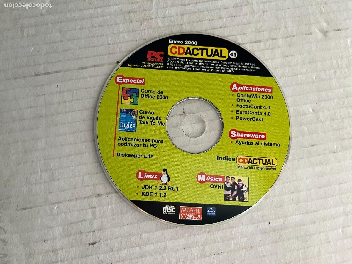 Videojuegos y consolas: CD ACTUAL 41 PC CD DVD ROM KREATEN - Foto 1