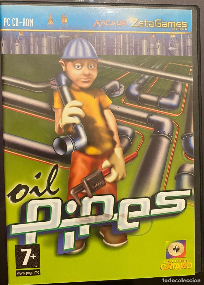 Videojuegos y consolas: 'Oil Pipes'. Videojuego para PC. Arcade. Zeta Multimedia. 2003. CD-ROM original. Buen estado.