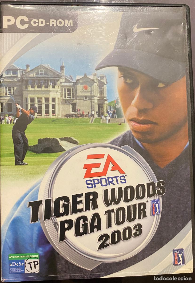 Videojuegos y consolas: 'Tiger Woods PGA Tour 2003'. Videojuego de golf para PC. EA Sports. CD-ROM. En espa&ntilde;ol. Completo.