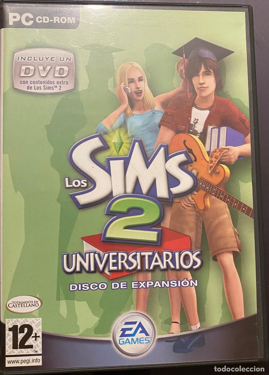 Videojuegos y consolas: 'Los Sims 2 Universitarios'. Videojuego para PC, disco de expansi&oacute;n. EA Games. 2 discos. En espa&ntilde;ol.