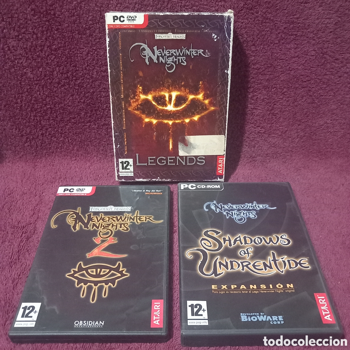 Jeux Vid&eacute;o et Consoles: PACK DOBLE:NEVERWINTER NIGHTS-SHADOWS OF UNDRENTIDE expansion& NEVERWINTER NIGHTS-2(DISCOS EXCELENT)