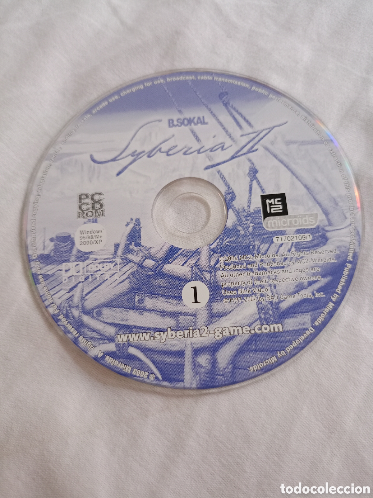 Videojuegos y consolas: Syberia II pc cd 1 microids