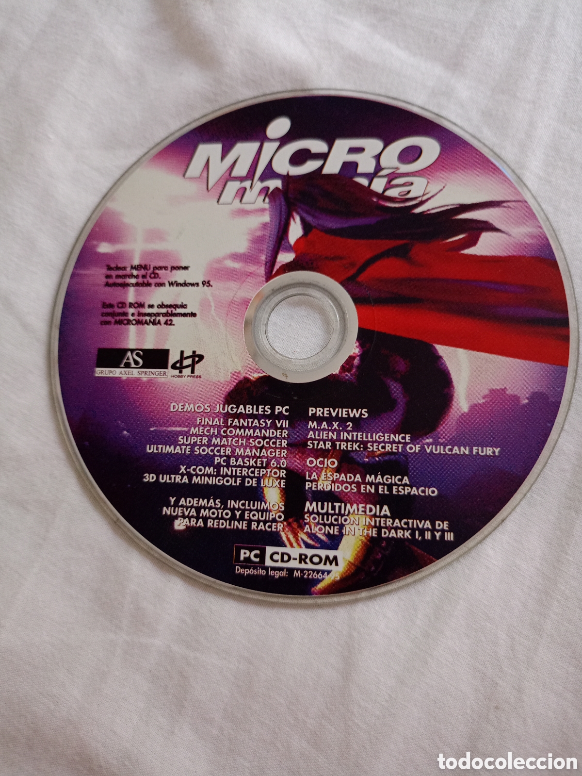 Videojuegos y consolas: Cd micromania 42 demos jugables pc final fantasy VII