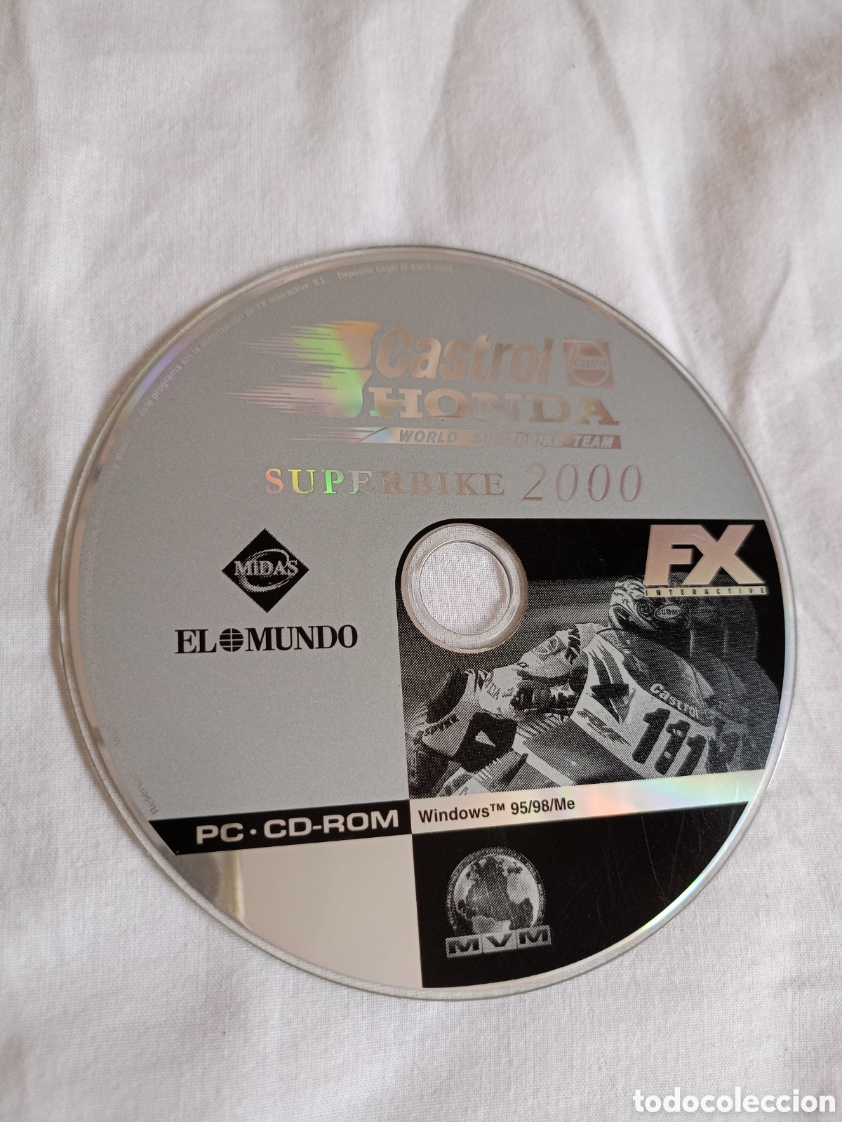 Videojuegos y consolas: CASTROL HONDA - SUPERBIKE 2000 - PC CD KREATEN solo cd