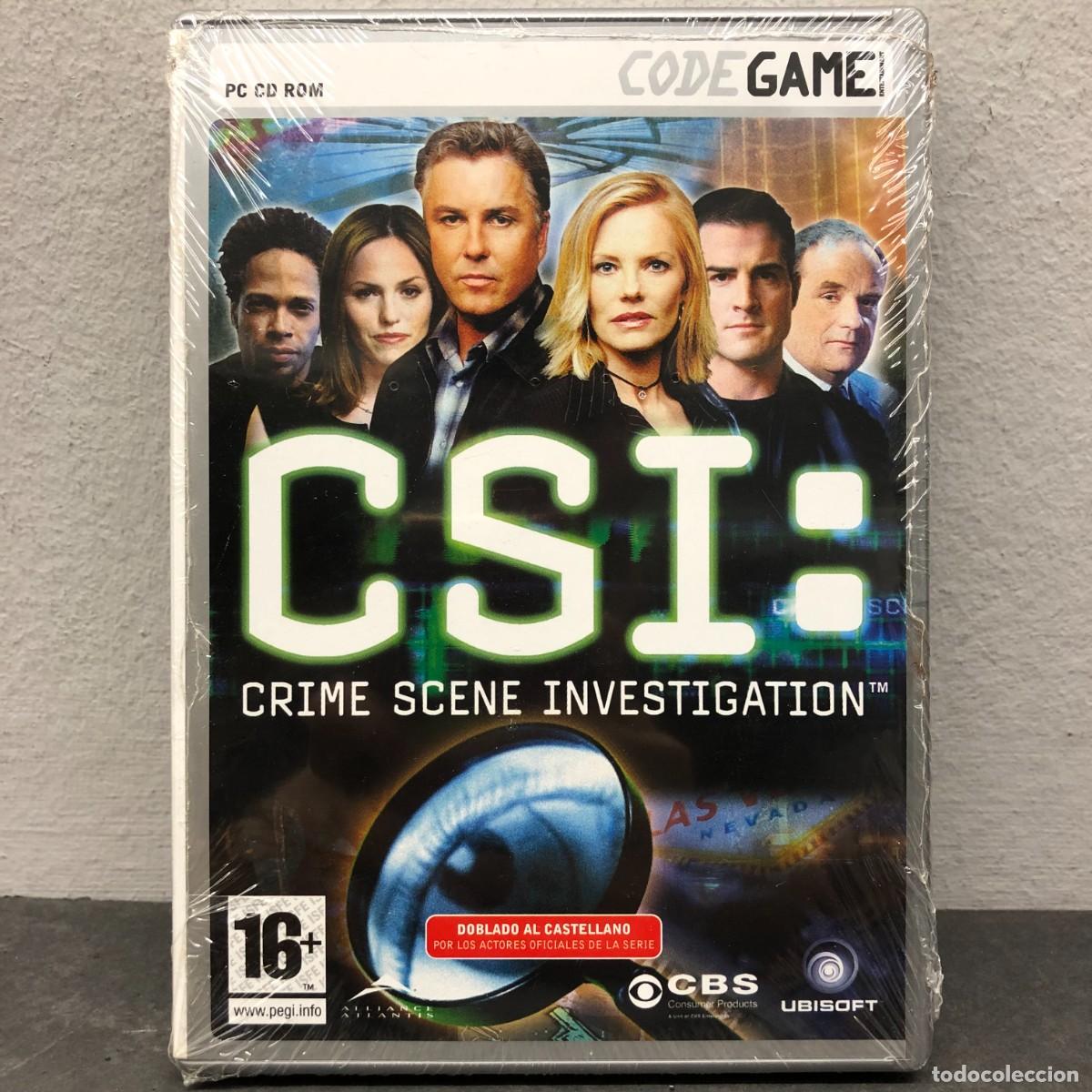 Videojuegos y consolas: CSI: CRIME SCENE INVESTIGATION - PC DVD ROM - CODE GAME - +16 - VIDEOJUEGO - PRECINTADO / 1152