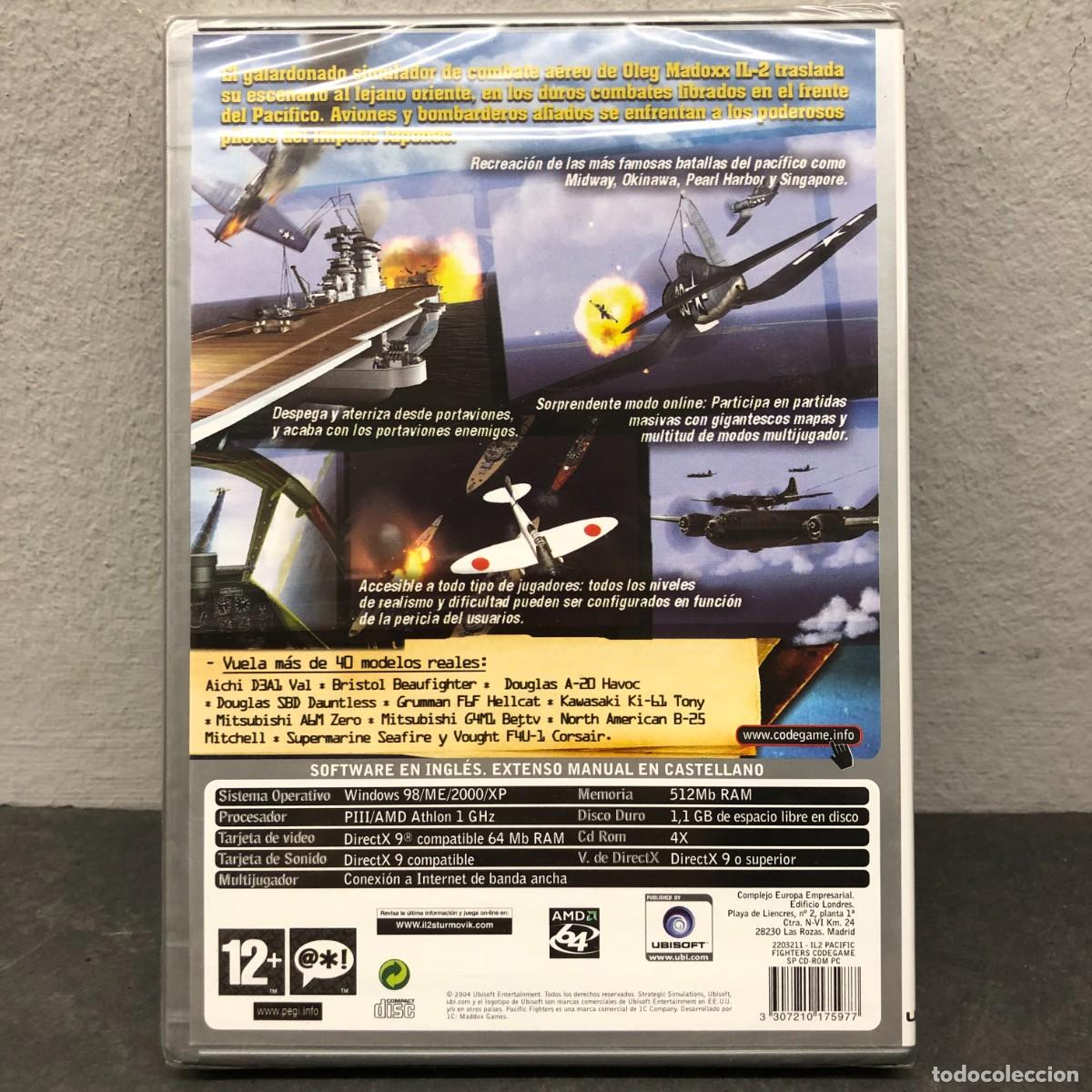 Videojuegos y consolas: PACIFIC FIGHTERS - PC DVD ROM - CODE GAME - +12 - VIDEOJUEGO - PRECINTADO / 1153 - Foto 2