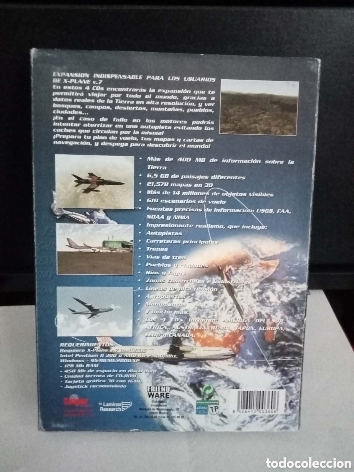 Videojuegos y consolas: Flight simulation x plane versi&oacute;n 7 world scenery precintado - Foto 4