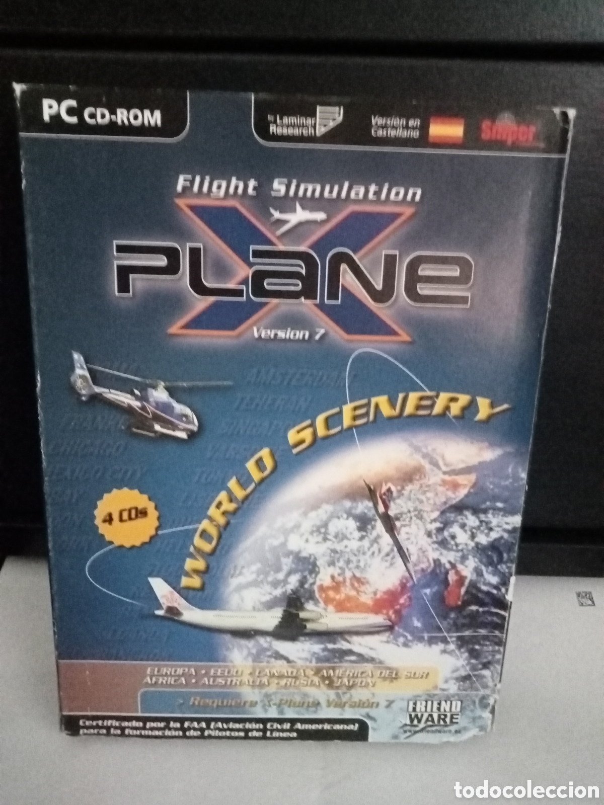 Videojuegos y consolas: Flight simulation x plane versi&oacute;n 7 world scenery