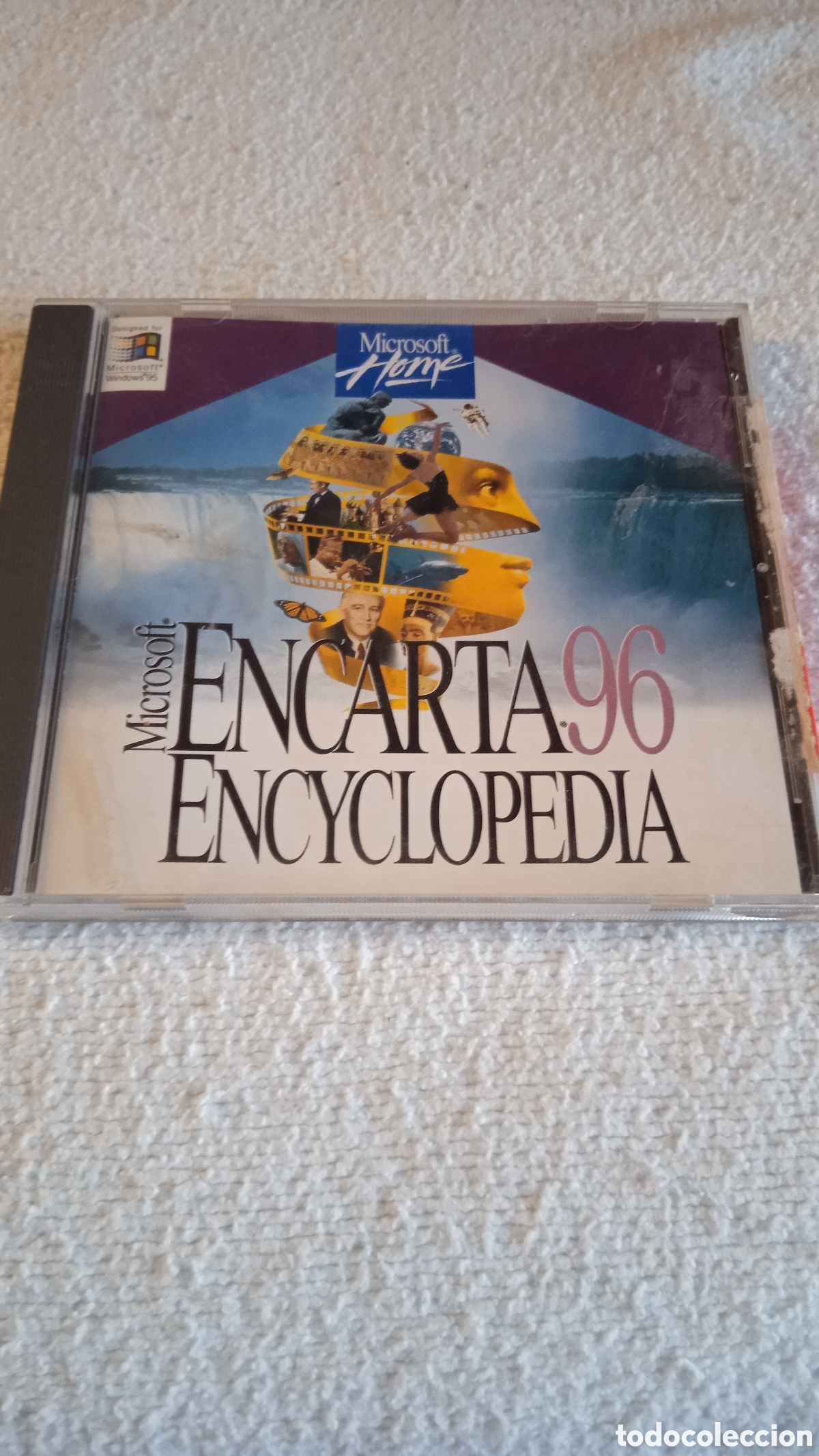 Videojuegos y consolas: Microsoft Encarta 96 Encyclopedia para PC CD-ROM | Windows 95 | Enciclopedia Multimedia Retro Vintag