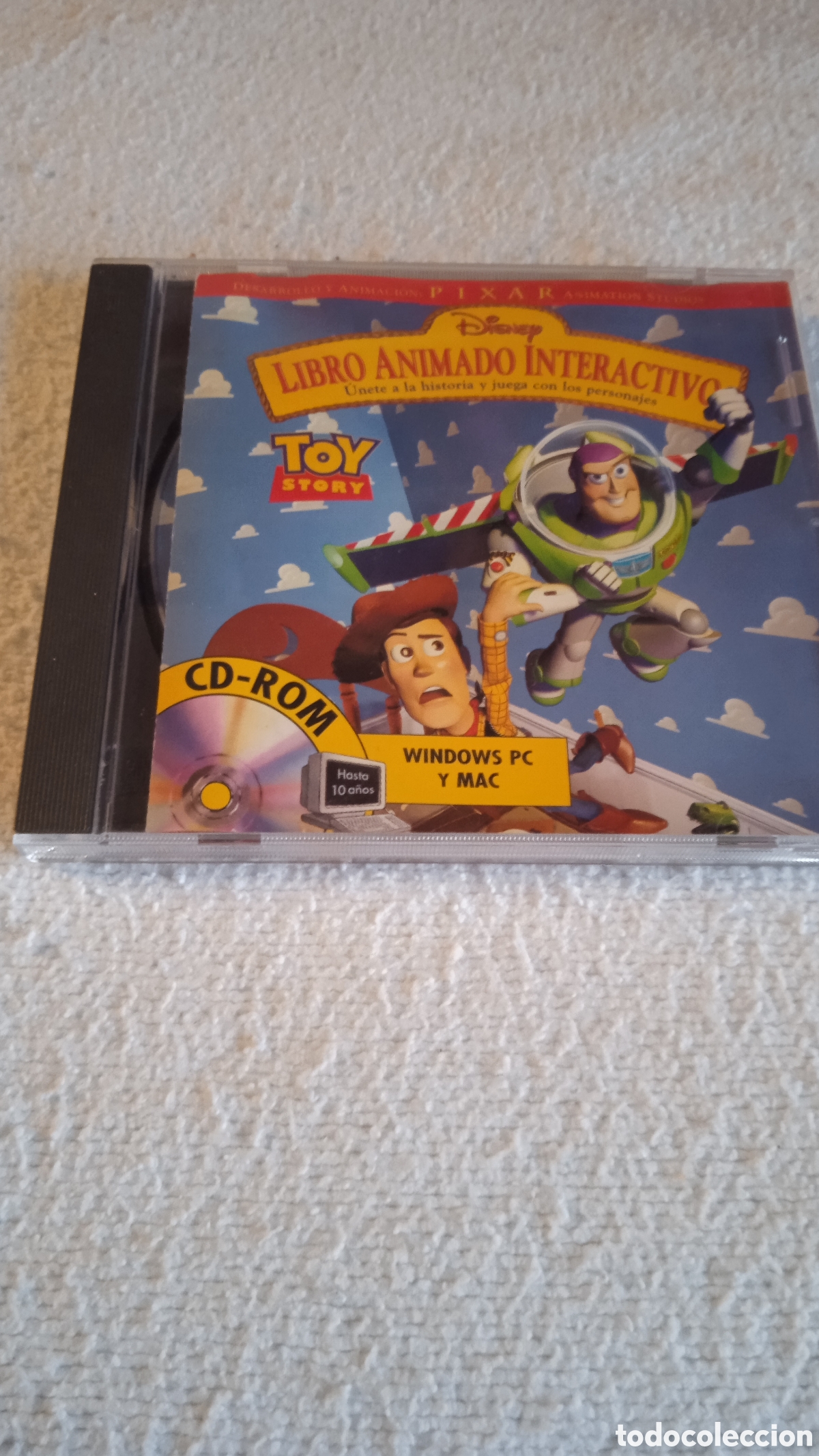 Videojuegos y consolas: Disney Toy Story Libro Animado Interactivo PC/Mac CD-ROM | Juego Educativo Retro | Windows y Macinto